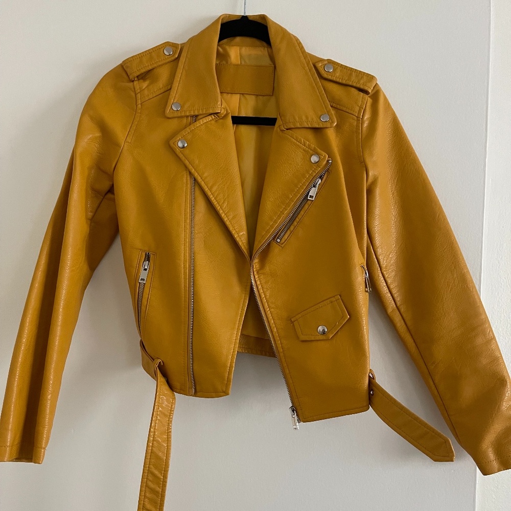 Mustard Yellow Vegan Jacket